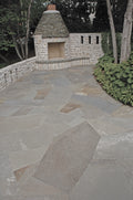 Flagstone - NEW YORK BLUE F/C N/C 1.5"-2.5" - irregular bluestone patio