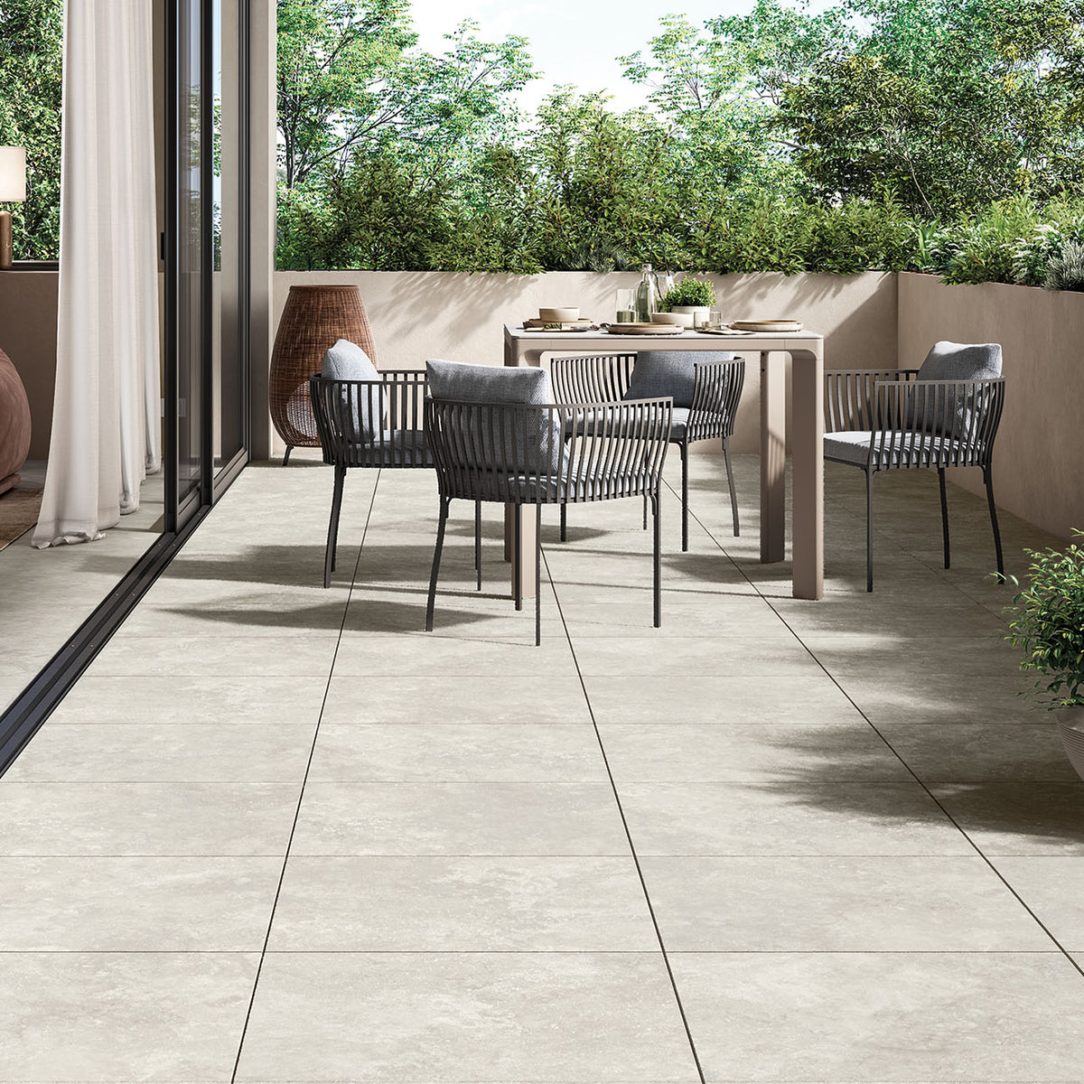 Belgard, Travertini 24X24 Porcelain Paver - Misty Cross