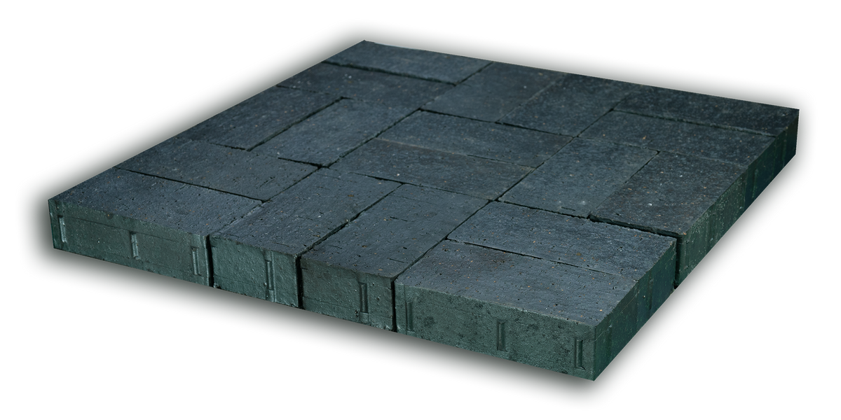 Endicott Invisi-Lug 4x8 clay paver - Manganese Ironspot