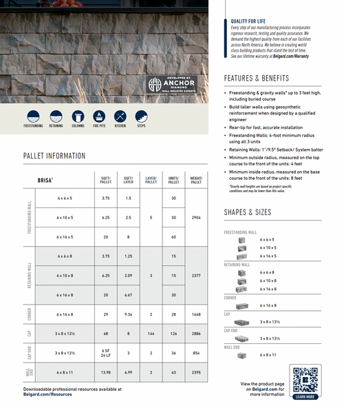 Belgard Brisa Wall