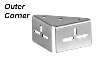 Belgard Artforms Hardware - Outside Corner Plate