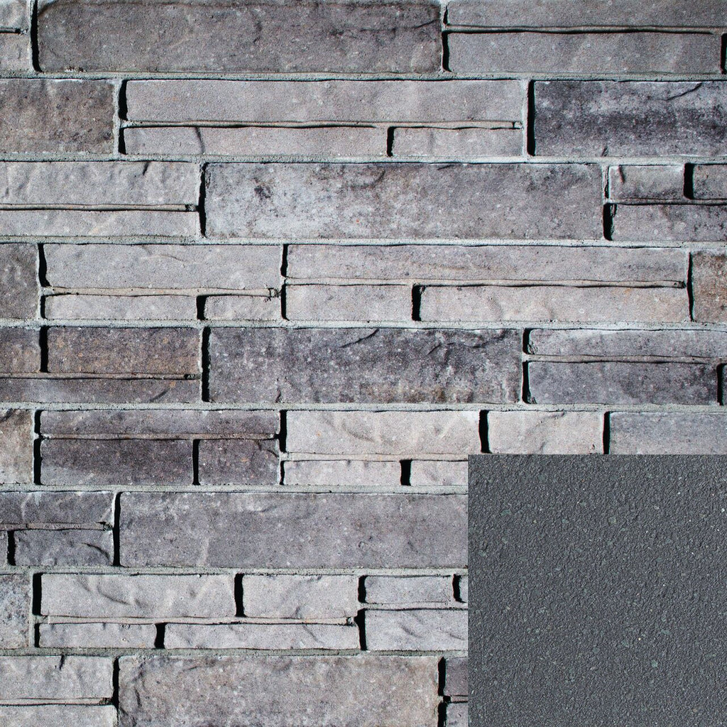 Belgard Bordeaux Fireplace - Pewter/Midnight