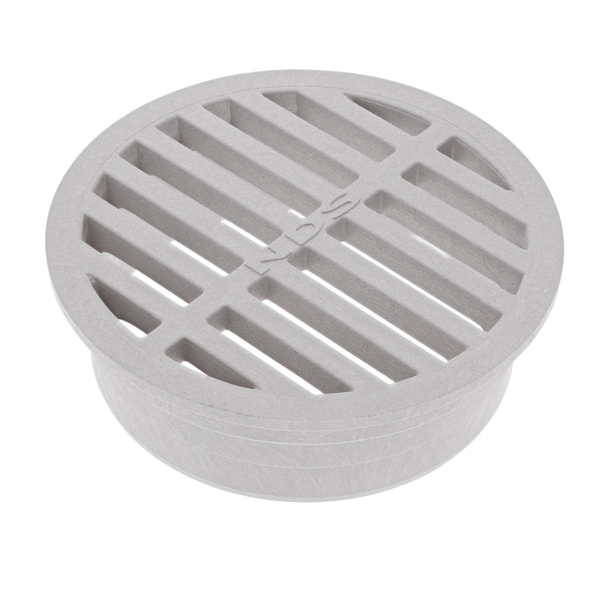 NDS 4" Round Drain Grate - Gray