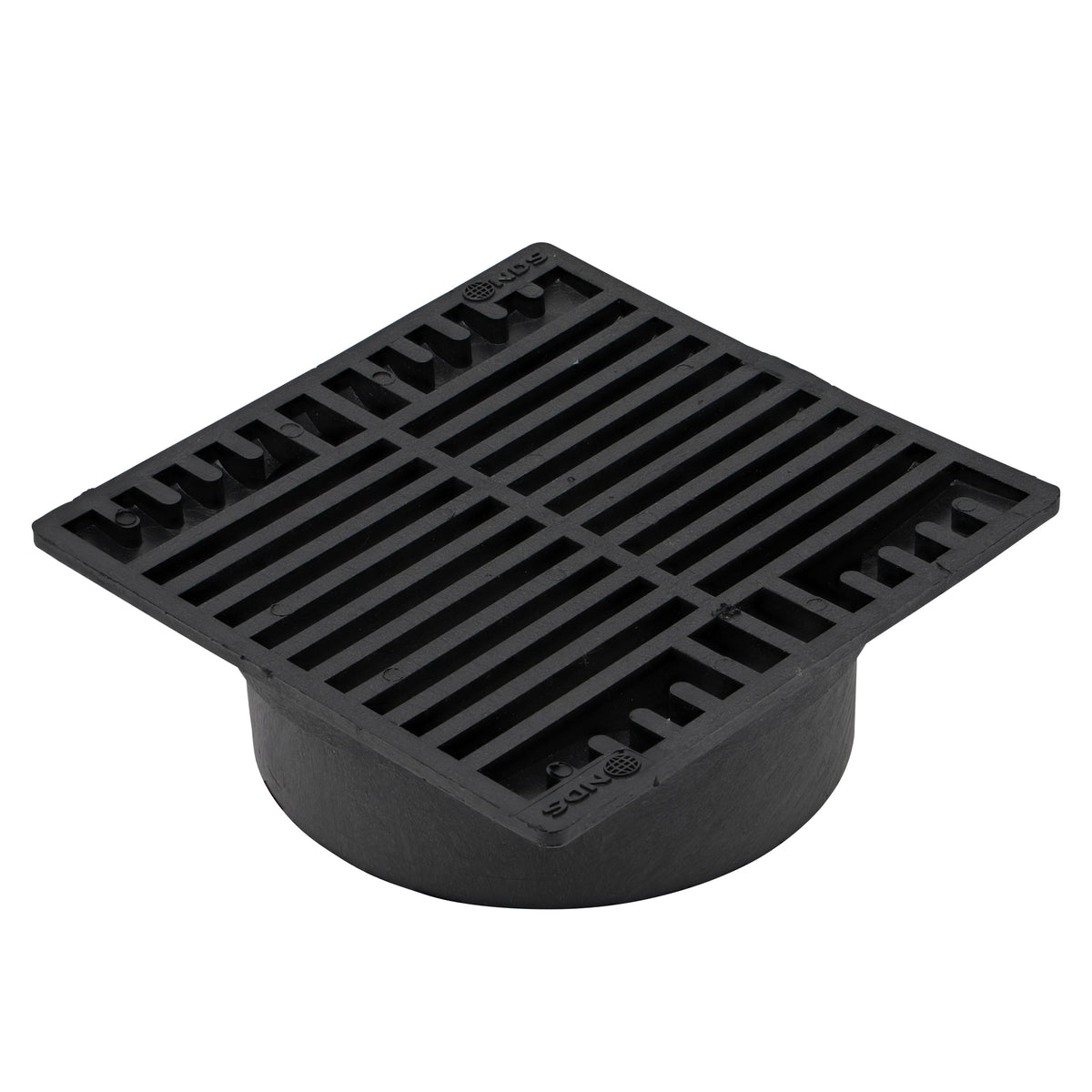 NDS 7" Square Grate Black for Spee-D 6" Basin