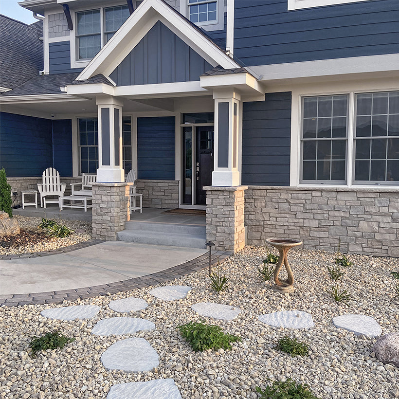 Silver Creek Slate Stepping Stone - Bluestone
