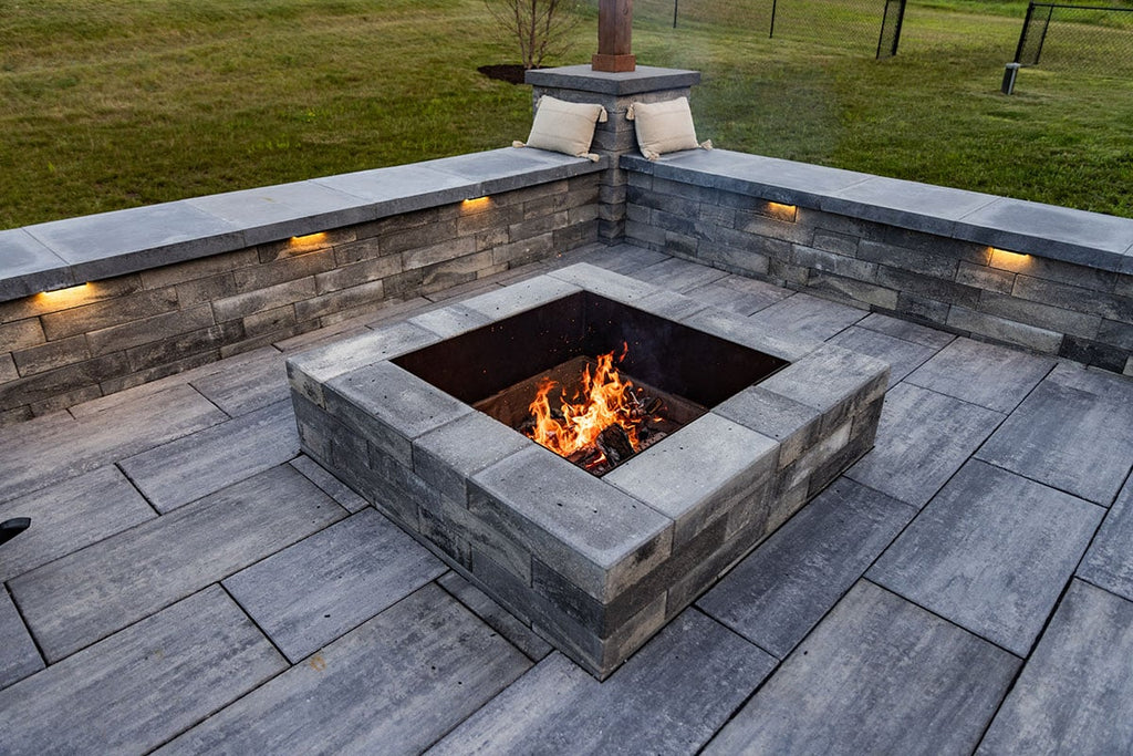 County Materials Unity Smooth Square Fire Pit Kit - view 2